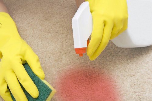 Freshly cleaned carpet in a Soho interior with improved texture and appearance