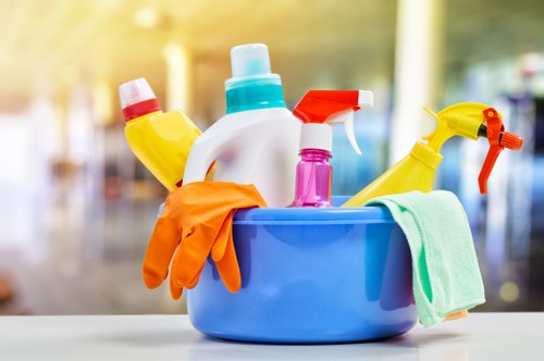 Local cleaner preparing a central London office for a one-time clean