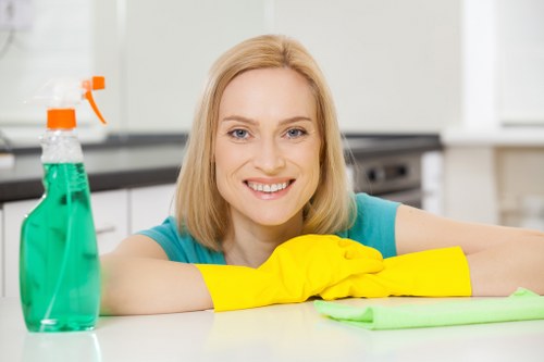 Bathroom cleaning in a Soho flat with compact layout