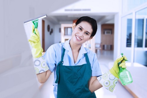 Deep cleaning a carpet in a busy Soho office space