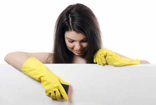 In-situ curtain cleaning for a Soho commercial space